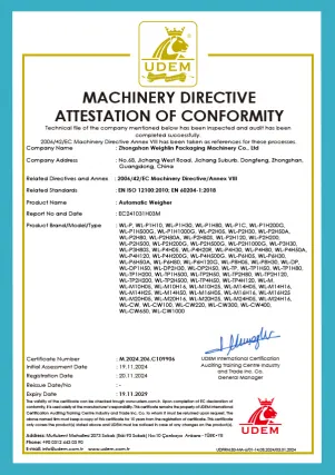 Weighing Machine CE Certificate