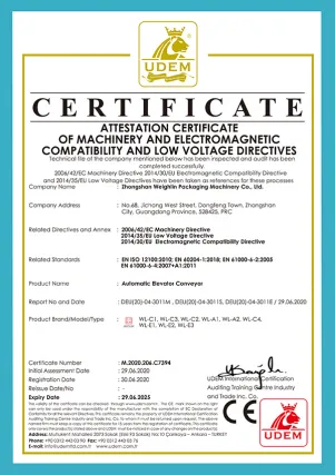 Hoist CE Certificate
