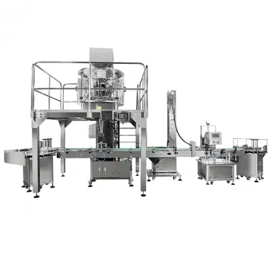 Cannabis Auto Jar Filling Capping Packaging System