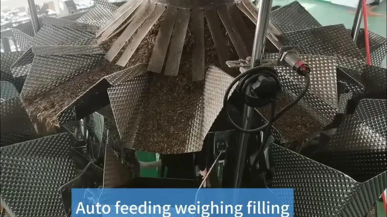 Cut tobacco pouch packing machine rolling pouch tobacco packing machine