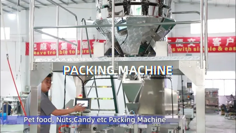 Pet food dog food cat food standard up gusseted bag packing machine