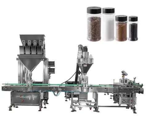 Spice Jar Bottle Filling Packaging Machine