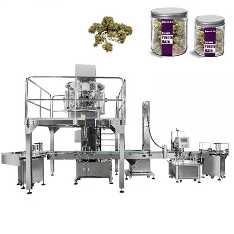 Jar Filling & Capping System For Cannabis