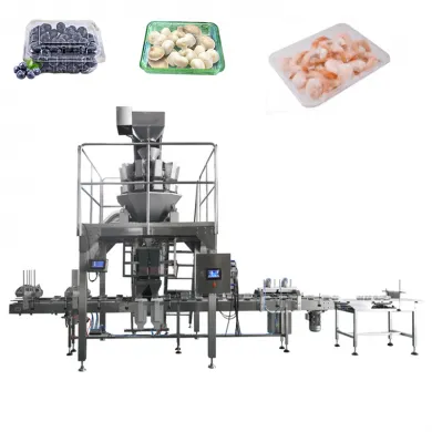 tray packing machine for salads, cut fruit