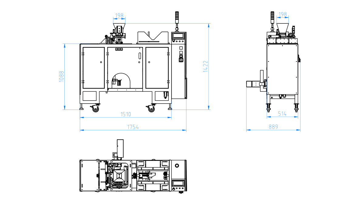 WL-MDP300 MINI DOYPACK POUCH  PACKING MACHINE