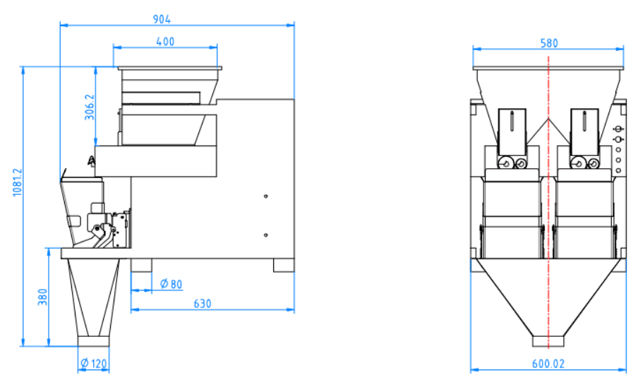 WL-P2H50A Screw 5L 2 Head Weigher
