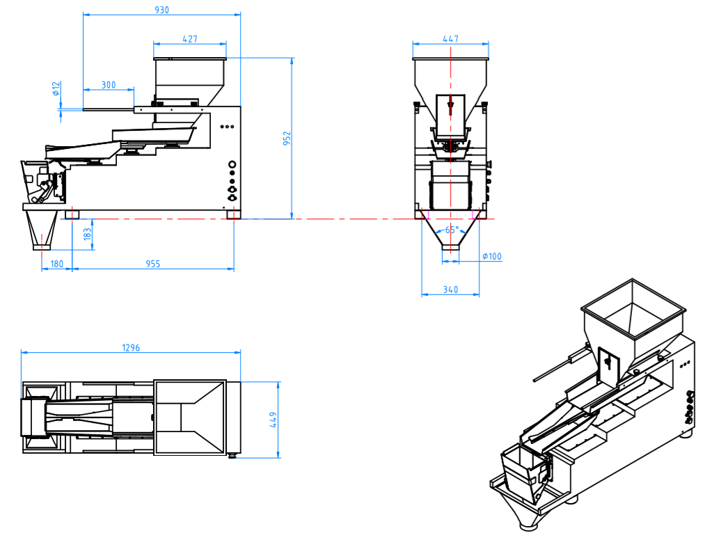 WL-TP1H50 Triplex 5L Single Head Weigher