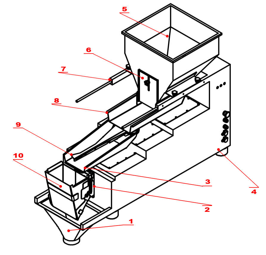 WL-TP1H50 Triplex 5L Single Head Weigher