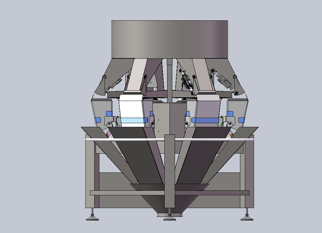 WL-P6H80G Free Drop 8L 6 Head Weigher