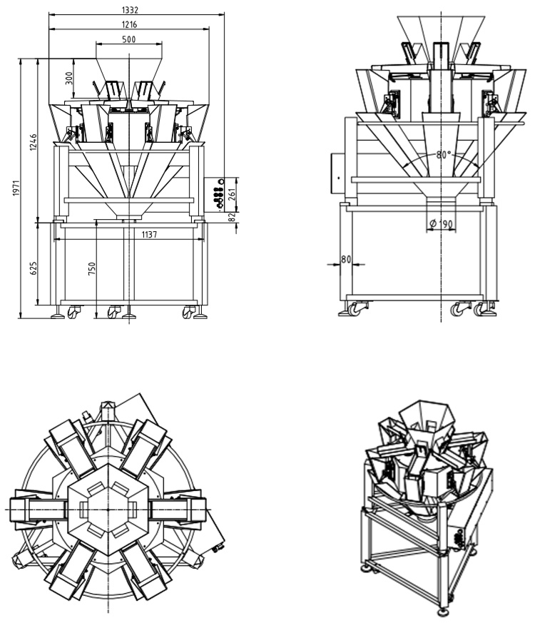 WL-P6H30 3L 6 Head Weigher