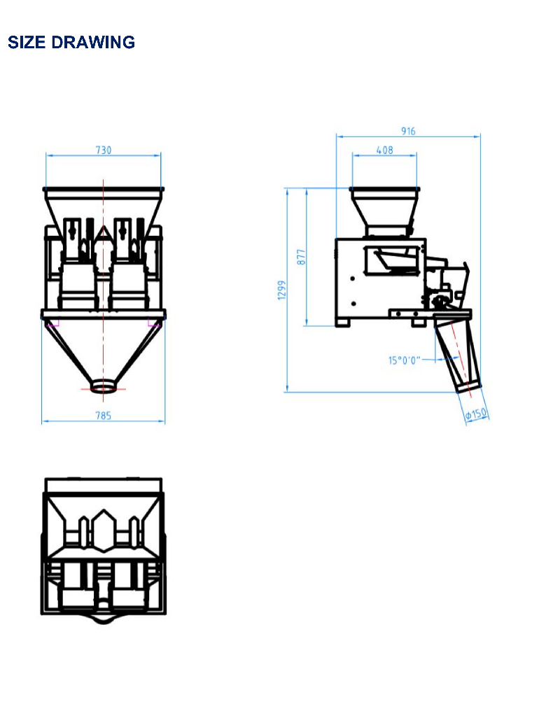 WL-P2H80 8L 2 Head Weigher